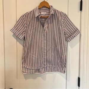 Equipment Femme Paulette striped Button Down cotton shirt
